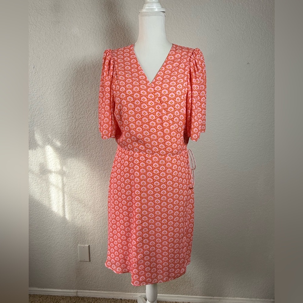 NWT Alice +‎ Olivia Angel Sleeve Wrap Dress Size 12